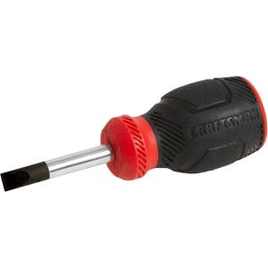 CRAFTSMAN Screwdriver, Slotted, Bi-Material, 1/4 X 1.5 Inch (CMHT65058N)(NEW Slotted Screwdriver  1.5 Inch)