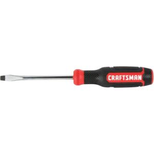 CRAFTSMAN Screwdriver, Slotted, Bi-Material, 1/4 X 4 Inch (CMHT65059N)((Pack of 1))