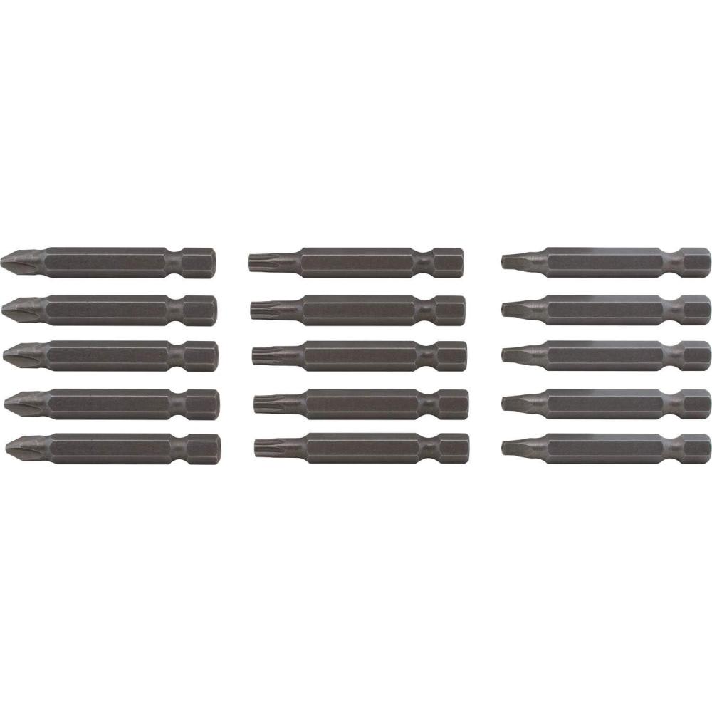 imageCRAFTSMAN 2in Phillips SquareRobertson Torx Screwdriving Drill Bit Set 15 pcCMAF122MIX15