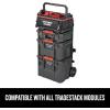 CRAFTSMAN TRADESTACK System Tool Bag, Heavy Duty Open Mouth Tool Tote, Waterproof Hard Bottom, Folding Handle (CMST21451)