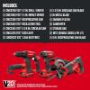 CRAFTSMAN V20 Cordless 6-Tool Combo Kit With Two 2.0 Ah Batteries and Charger (CMCK601D2)