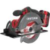 CRAFTSMAN V20 Cordless Circular Saw Kit, 6-1/2 inch, Battery and Charger Included (CMCS500M1)(Circular Saw Kit Only)