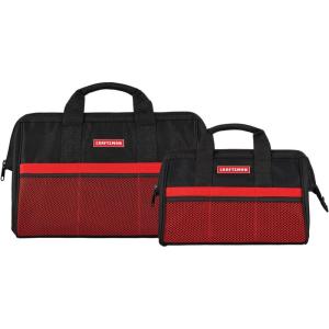 CRAFTSMAN 13″ and 18″ Zippered Tool Bag Combo (CMST513518)(13in & 18in Combo)