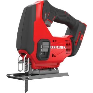CRAFTSMAN V20 Cordless Jig Saw, 3 Orbital Settings, Up to 2,500 SPM, Bare Tool Only (CMCS600B)(Jig Saw (Tool Only))
