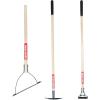 CRAFTSMAN CMXMKIT0040 3-Piece Long Wood Handle Weeding Tool Set with Weeding Hoe, 2-Prong Hoe, and Grass Weed Cutter