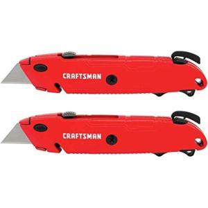 CRAFTSMAN Utility Knife, Quick Change, Retractable Blade, 2 Pack (CMHT10378)