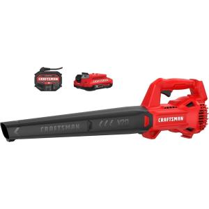 CRAFTSMAN V20 Leaf Blower Cordless with 4.0 Ah Battery and Charger, 90 MPH 200 CFM, Integrated Scraper, Lightweight, Easy Operation Handheld Blowers for Lawn Care (CMCBL710M1)(Cordless 2Ah Battery Kit)
