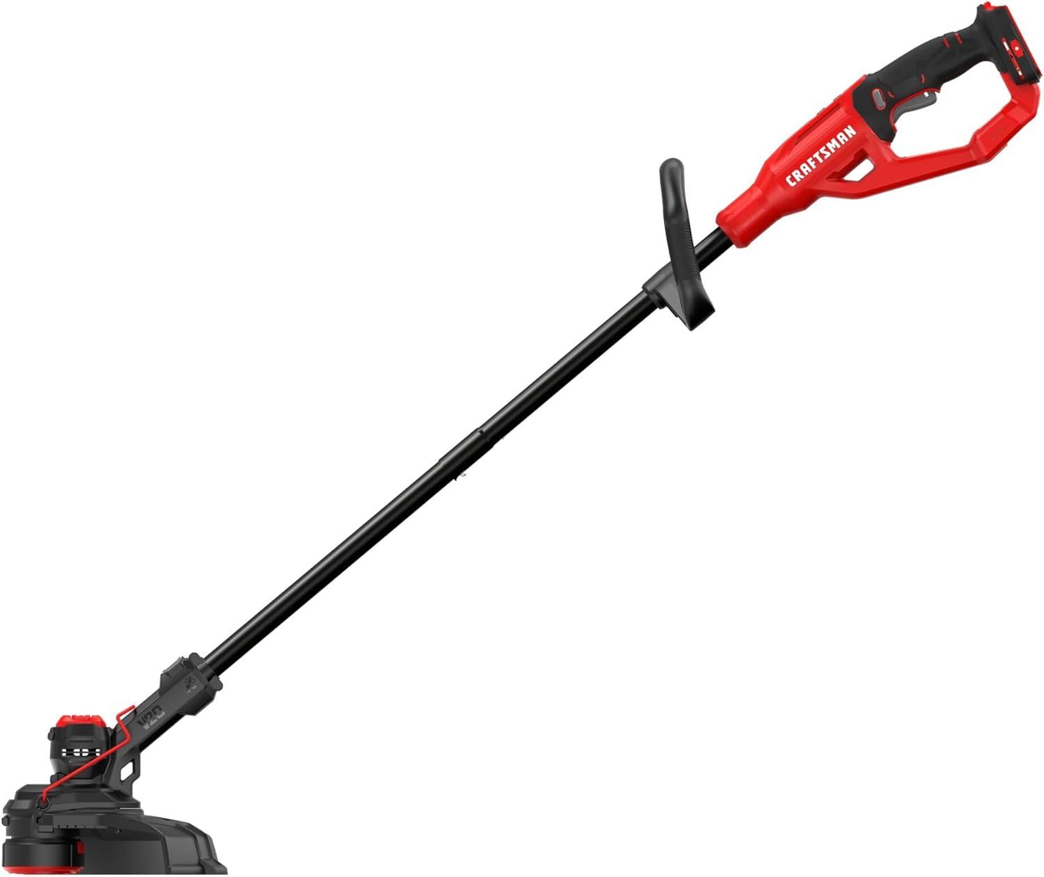 imageCRAFTSMAN V20 2 in 1 String Trimmer and Lawn Edger 13 in Cordless Weed Eater with Up to 63 Minutes Runtime Easy Handling Tool Only CMCST901B