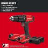 CRAFTSMAN 20V MAX 1/2 Cordless Hammer Drill, Includes 2 Batteries (2 Ah), Charger and Double Ended Bit, Longer Runtime Power Hammer Drill with LED Light (CMCD712D2)(Hammer Drill Kit Only)