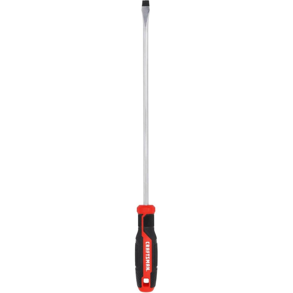 imageCRAFTSMAN Screwdriver SL38 in x 12 in Extra Long Slotted Magnetic Tip Comfort Grip CMHT65167