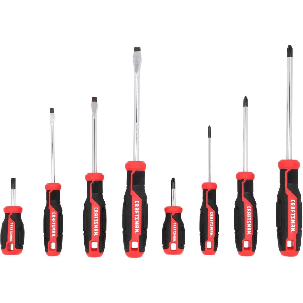 imageCRAFTSMAN Screwdriver Set 8 Pc Flat Head and Phillips Screwdrivers CMHT65130