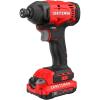 CRAFTSMAN Cordless 1/4 Impact Driver with 2 Ah Lithium Ion Battery, Charger and PH2 Screwdriving Bit, LED Light, High Torque, Variable Speed, 2900 RPM (CMCF801D1)(NEW 20V MAX Impact Driver Kit)