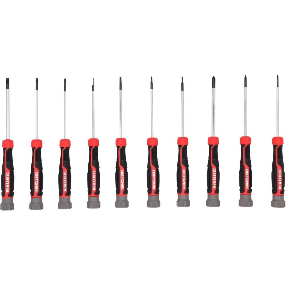 imageCRAFTSMAN Precision Screwdriver Set 10 PC Durable Tips CMHT65140