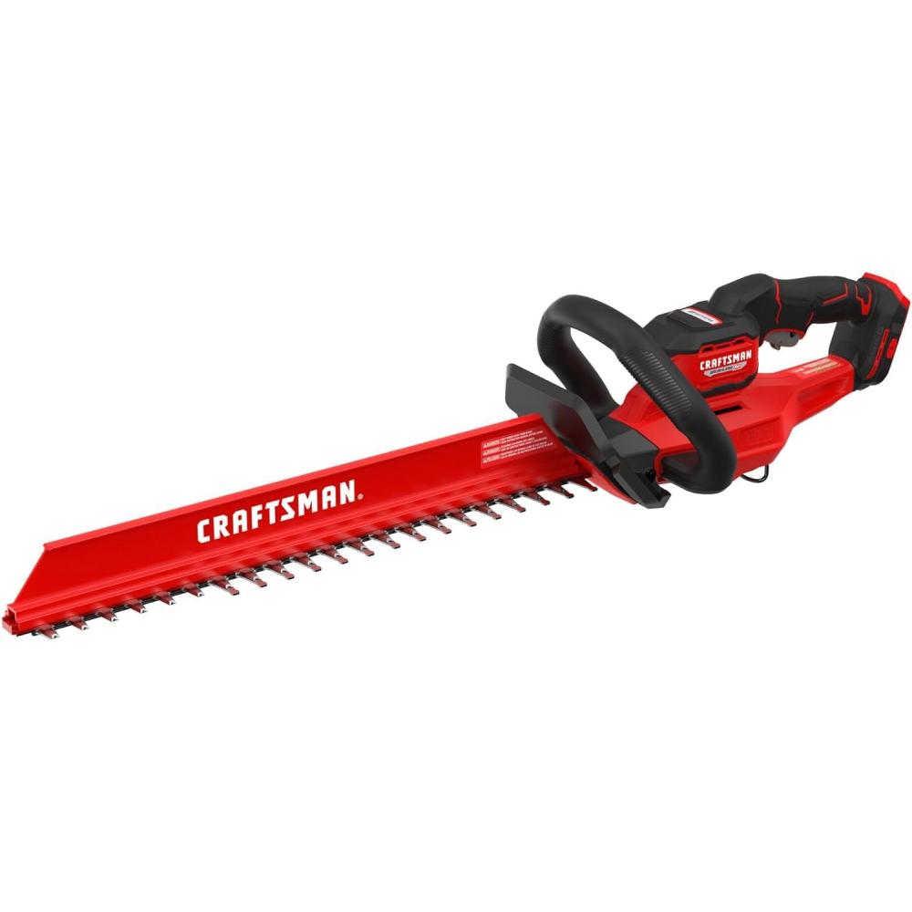 imageCRAFTSMAN V20 Brushless RP 22 in Cordless Hedge Trimmer Lightweight Bush Trimmer with Hedge Sweep Attachment Up to 2X Power Longer Runtime Tool Only CMCHT830B
