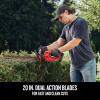 CRAFTSMAN V20 22 in. Hedge Trimmer Cordless with 2Ah Battery and Charger, Lightweight Brushless RP Bush Trimmer with Hedge Sweep Attachment, Longer Runtime, Up to 2X More Power (CMCHT830D1)(20V Trimmer Kit)