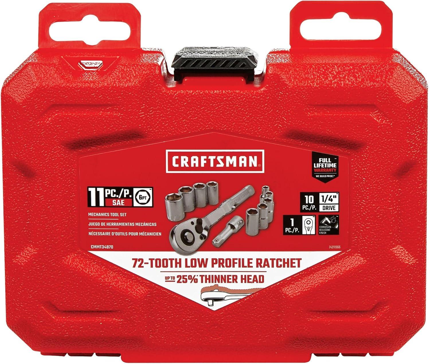 imageCRAFTSMAN Mechanics Tool Set Metric 14 Inch Drive 11 Piece CMMT3487114 in Pack of 6