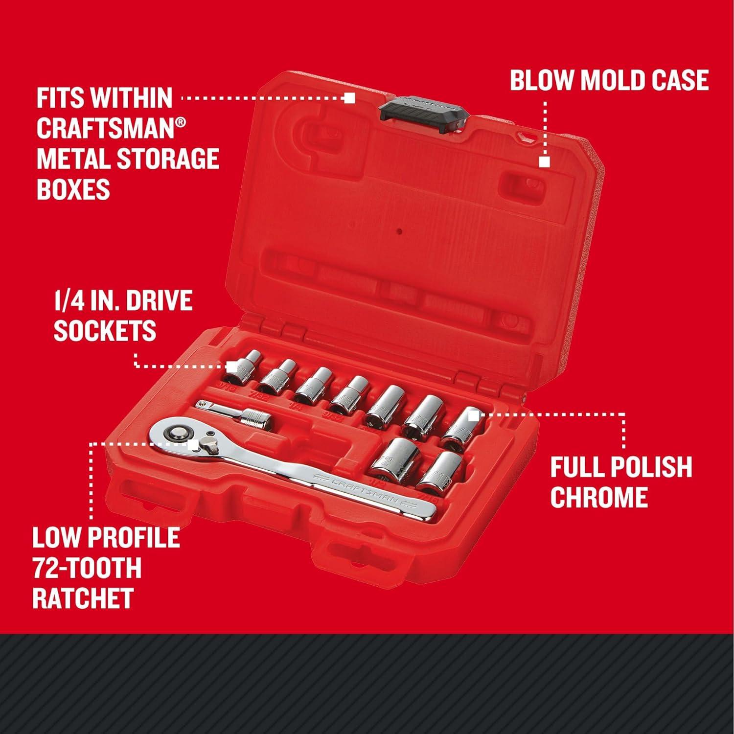 imageCRAFTSMAN Mechanics Tool Set Metric 14 Inch Drive 11 Piece CMMT3487114 in Pack of 6