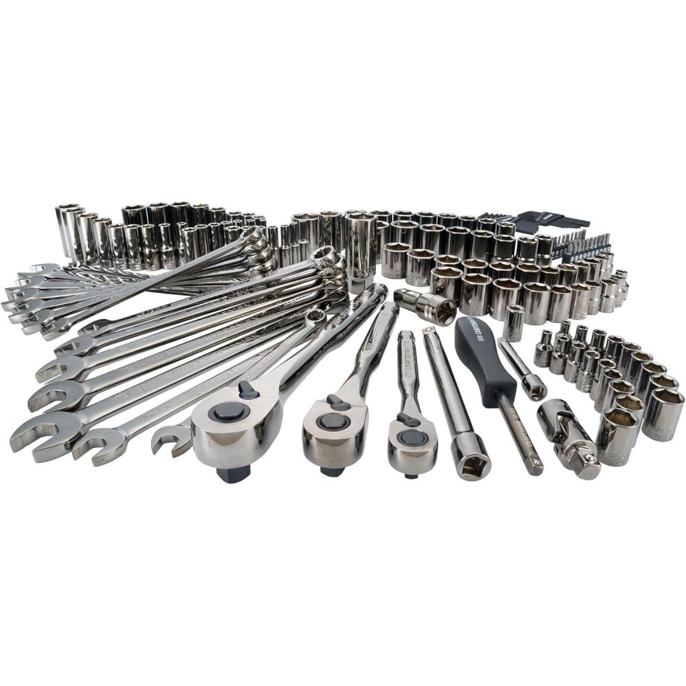 imageCRAFTSMAN Mechanics Tool Set 14 amp 38 amp 12 Drive SAEMetric 121 Piece CMMT12033150 Piece Set