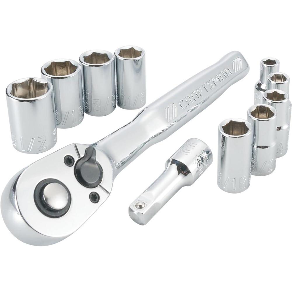 imageCRAFTSMAN Mechanics Tool Set Metric 14 Inch Drive 11 Piece CMMT34871Large