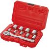 CRAFTSMAN 10 Pc Mechanics Tool Set with 72-tooth Low Profile Ratchet, SAE, 3/8 Inch Drive (CMMT34563)