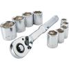 CRAFTSMAN 10 Pc Mechanics Tool Set with 72-tooth Low Profile Ratchet, SAE, 3/8 Inch Drive (CMMT34563)