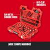 CRAFTSMAN Mechanics Tool Set, 1/4″ & 3/8″ & 1/2″ Drive, SAE/Metric, 121 Piece (CMMT12033)(121 Piece Set)