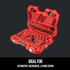 CRAFTSMAN Mechanics Tool Set, 1/4″ & 3/8″ & 1/2″ Drive, SAE/Metric, 121 Piece (CMMT12033)(121 Piece Set)