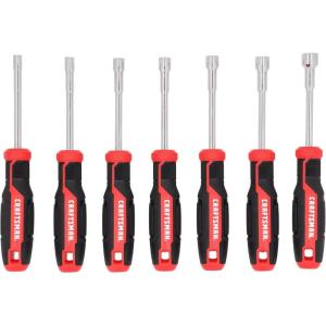 CRAFTSMAN Screwdriver Nut Driver, SAE/MM, 7-Piece Set (CMHT65081)(New Version)