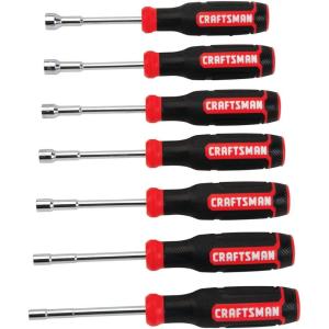 CRAFTSMAN Screwdriver Nut Driver, SAE/MM, 7-Piece Set (CMHT65081)(Old Version)