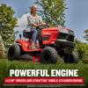 CRAFTSMAN 36″ Gas Riding Lawn Mower with 11.5 HP* Briggs and Stratton Single-Cylinder Engine, Gas Lawn Tractor with 7-Speed Transmission, Red/Black (13AC77XYA93)(36″ Deck Size)