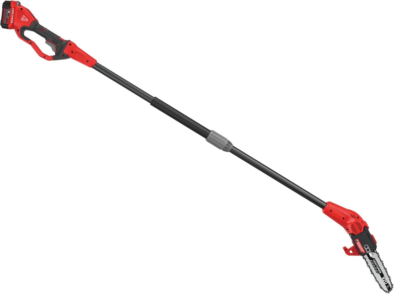 imageCRAFTSMAN Pole Saw Pole Saws for Tree Trimming Cordless V20 ToolOnly Tree Trimmer Up to 14 Ft Extended Reach CMCCSP20BPole Saw Kit with 4Ah Battery