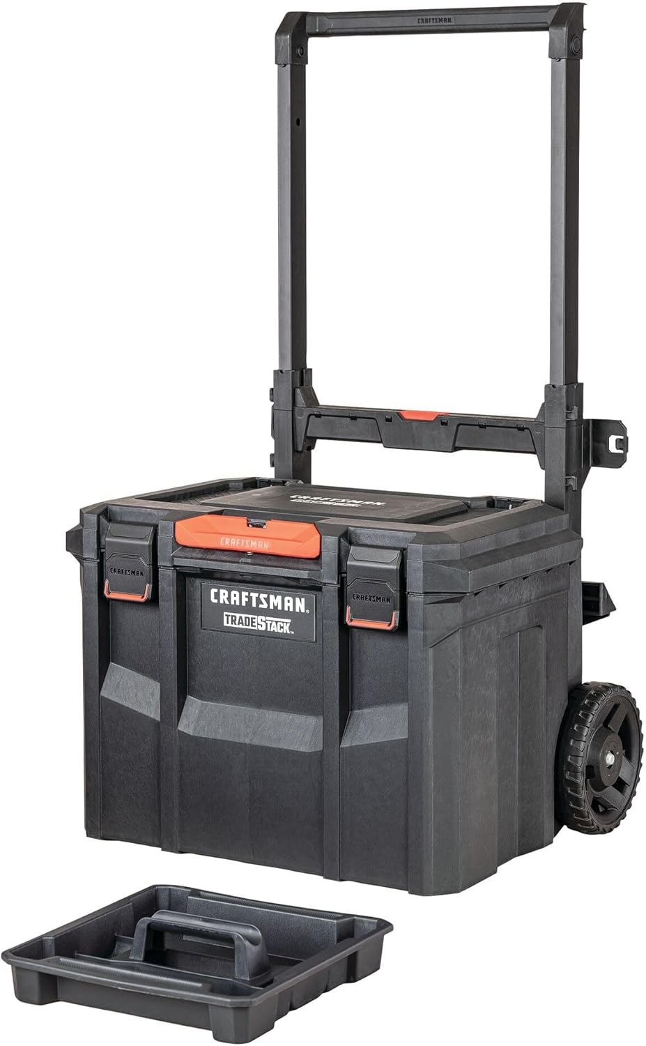 imageCRAFTSMAN TRADESTACK Tool Box Waterproof IndoorOutdoor Stackable Tool Storage Lockable 21 Inch CMST21430