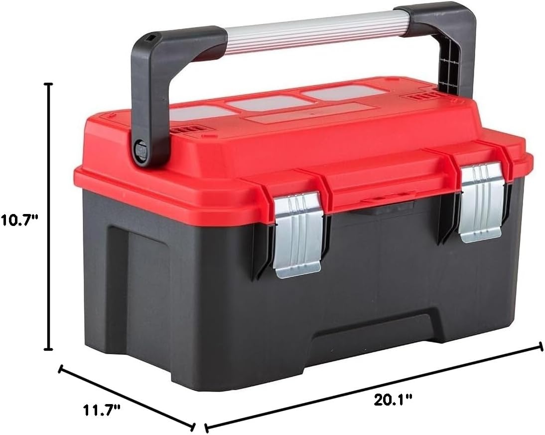 imageCRAFTSMAN Tool Box Tool Storage Lockable RedBlack 20 Inch CMST20320L20in Tool Box