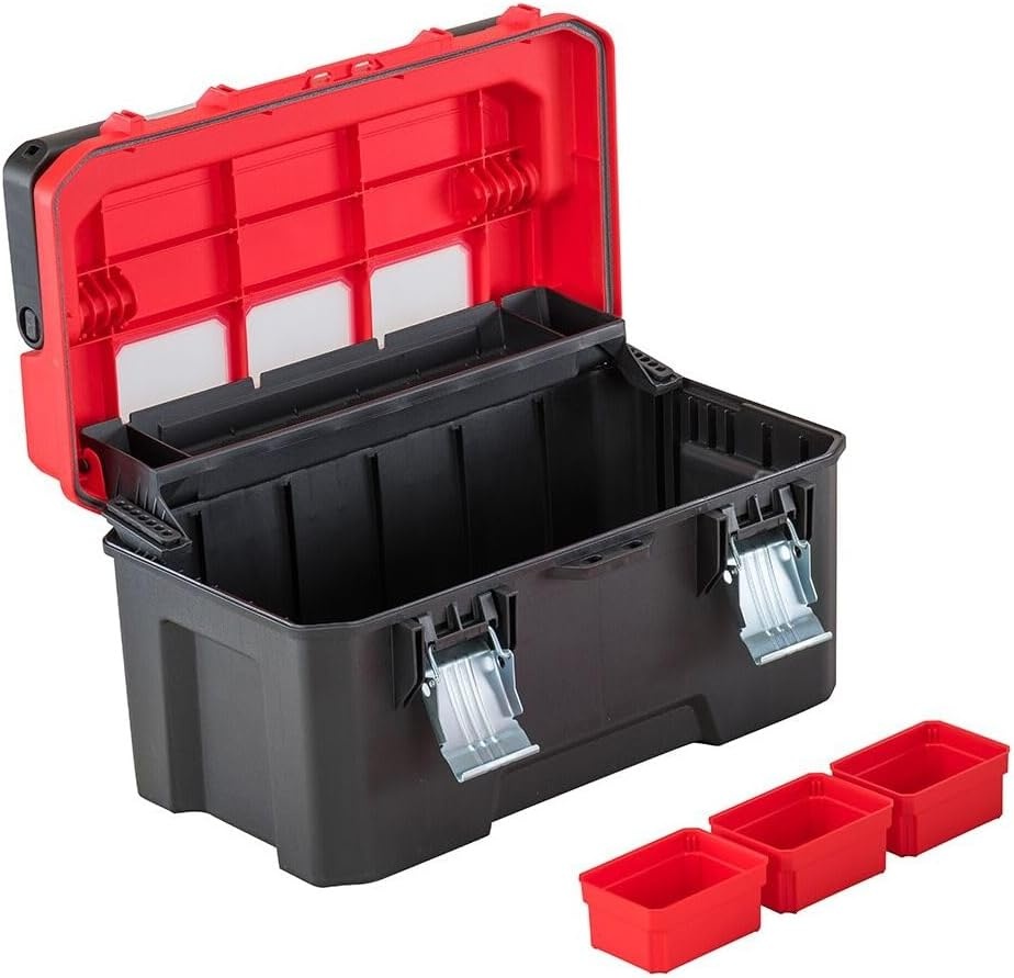 imageCRAFTSMAN Tool Box Tool Storage Lockable RedBlack 20 Inch CMST20320L20in Tool Box