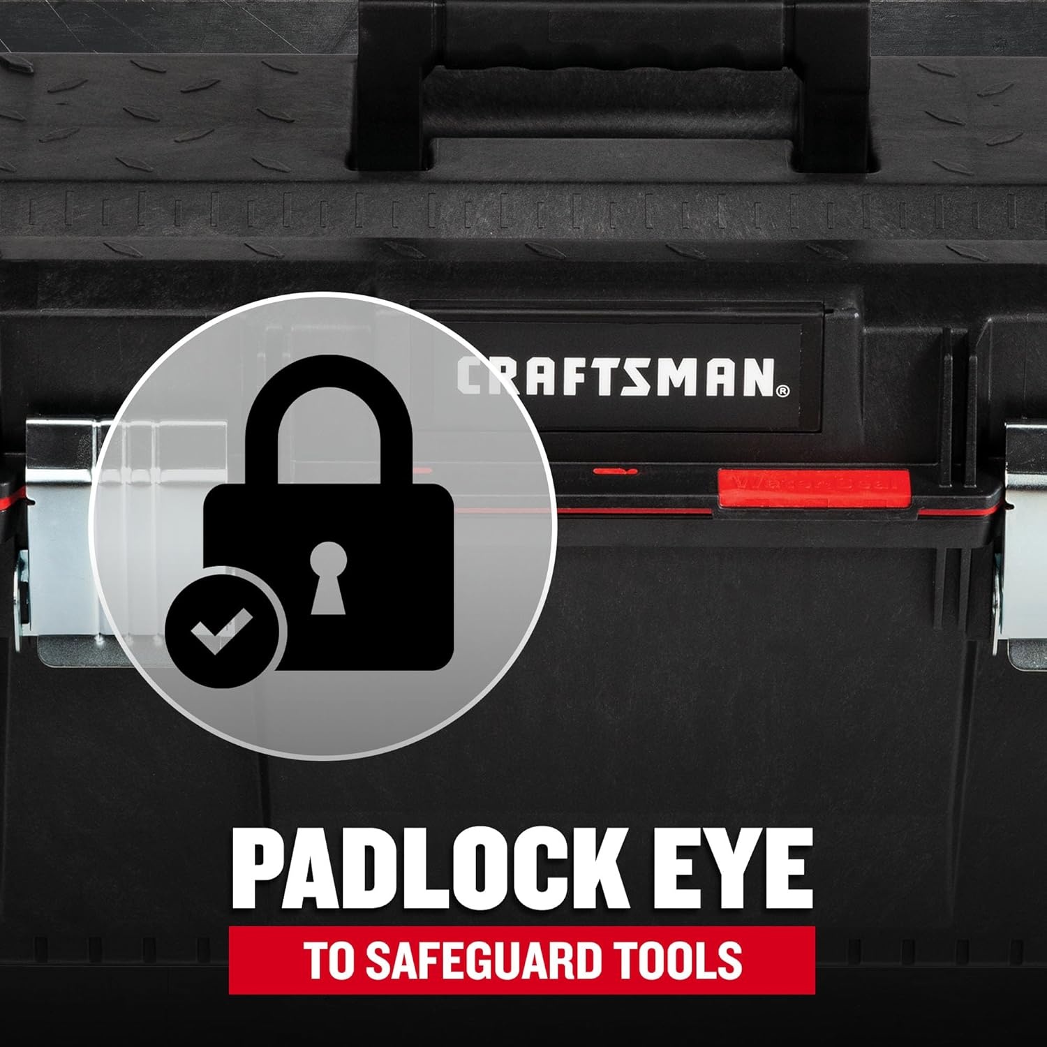 imageCRAFTSMAN Tool Box Tool Storage Lockable RedBlack 20 Inch CMST20320L23 in Tool Box