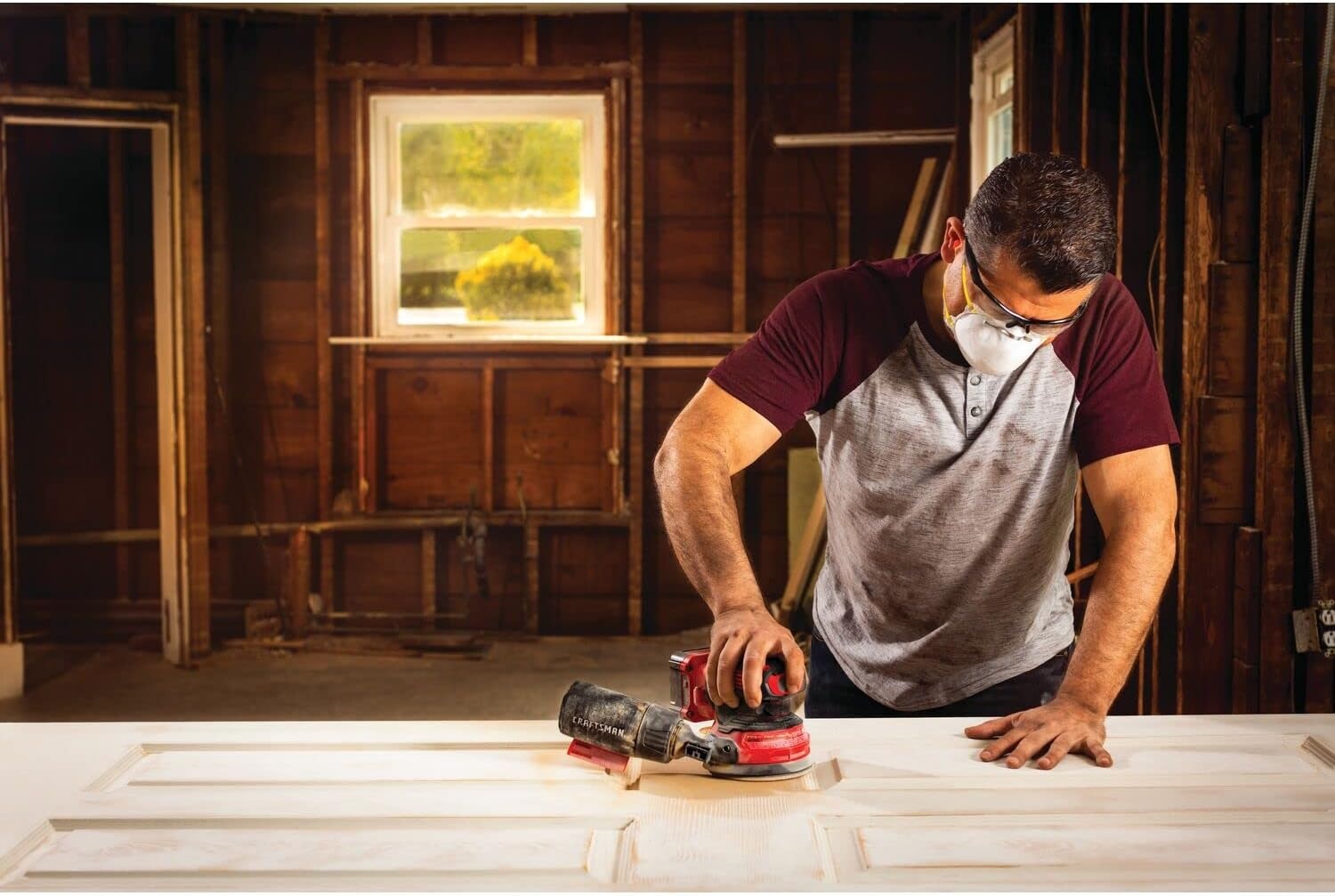 imageCRAFTSMAN V20 Orbital Sander Cordless 12000 OPM Bare Tool Only CMCW220BRandom Orbit Sander Tool Only