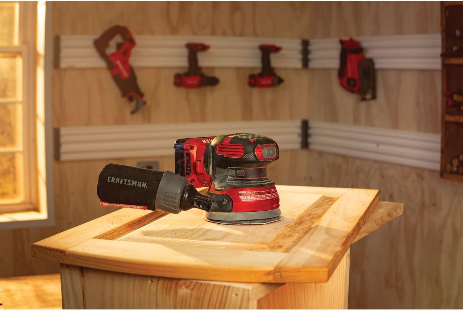 imageCRAFTSMAN V20 Orbital Sander Cordless 12000 OPM Bare Tool Only CMCW220BRandom Orbit Sander Tool Only