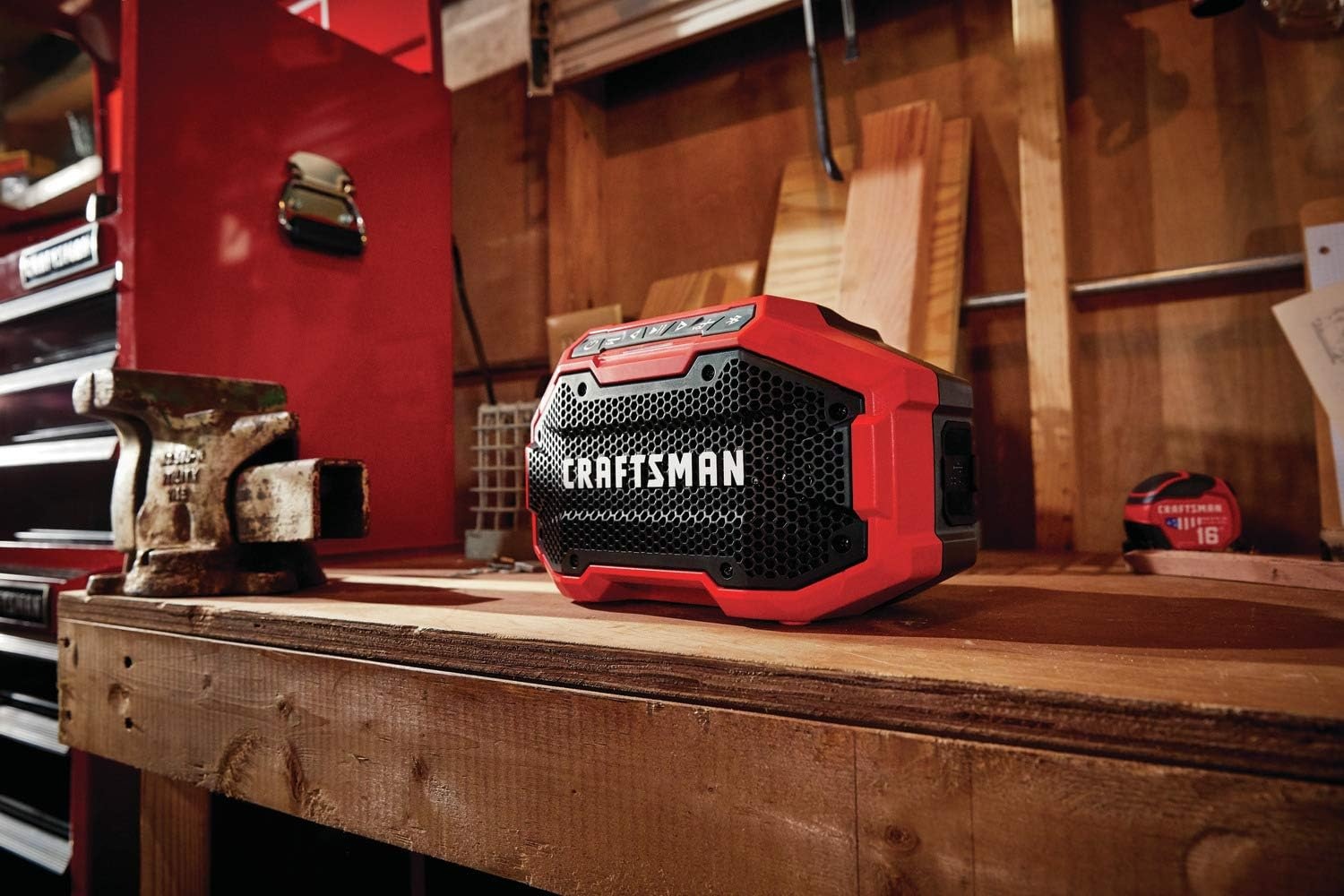 imageCRAFTSMAN V20 Wireless Portable Bluetooth Speaker Tool Only CMCR001B RedBluetooth Speaker Tool Only