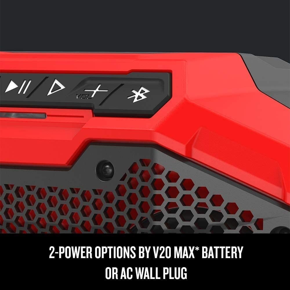 imageCRAFTSMAN V20 Wireless Portable Bluetooth Speaker Tool Only CMCR001B RedBluetooth Speaker Tool Only