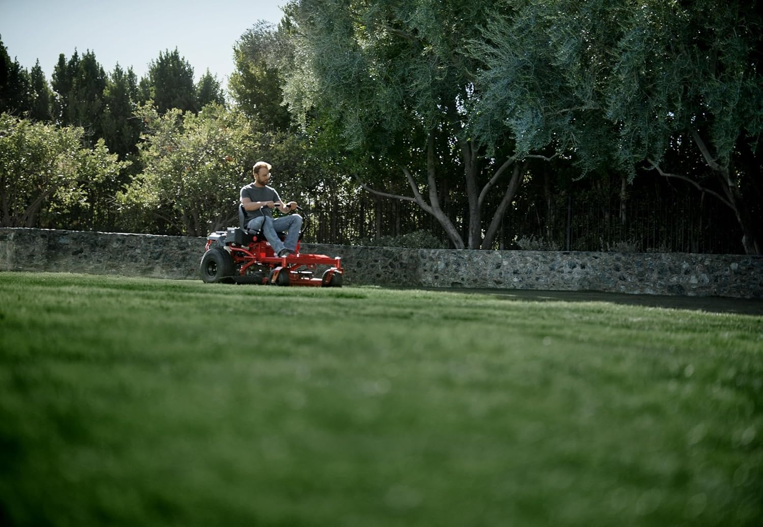 imageCraftsman 46 Gas ZeroTurn Riding Lawn Mower with 220 HP Kohler 7000 Series Engine Gas Lawn Tractor with Dual Hydrostatic Transmission RedBlack