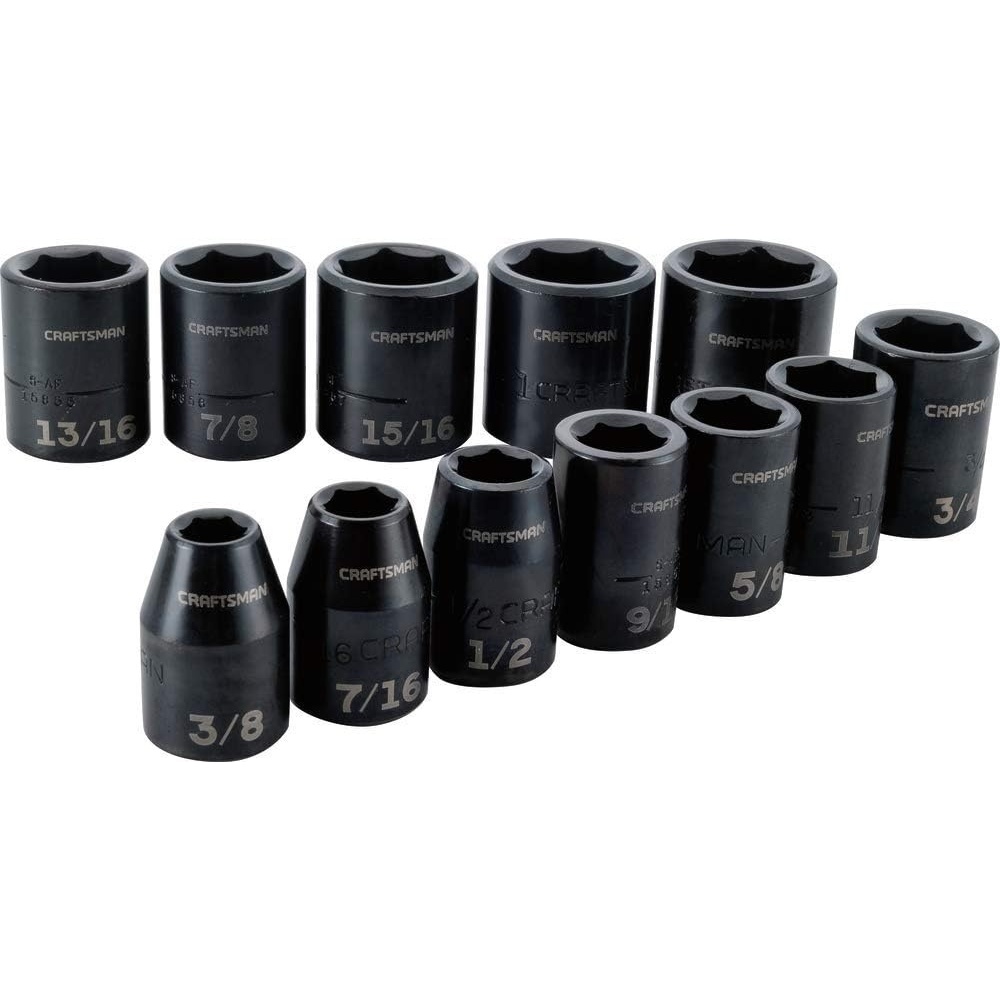imageCRAFTSMAN Impact Socket Set Metric 12 12Piece CMMT15885SAE