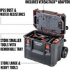 CRAFTSMAN TRADESTACK Tool Box with Wheels, Waterproof, Stackable System, Portable Rolling Storage for Indoor/Outdoor Use, 22.5 Inch (CMST21445)