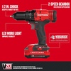 CRAFTSMAN V20 1/2 in Cordless Drill Set With 2.0 Ah Battery, Charger and Double Ended Bit, LED Light, Long Runtime, Ergonomic Power Drill Driver (CMCD702D1)(20V MAX Drill Kit)
