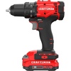 CRAFTSMAN V20 1/2 in Cordless Drill Set With 2.0 Ah Battery, Charger and Double Ended Bit, LED Light, Long Runtime, Ergonomic Power Drill Driver (CMCD702D1)(NEW 20V MAX Drill Kit)