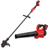CRAFTSMAN V20* BRUSHLESS RP Outdoor Combo Kit, Cordless String Trimmer & Blower, 5.0 Ah Battery and Charger Included, Compact Weedwacker with 13 In Cutting Deck, 410 CFM and 110 MPH Blower (CMCK497P1)