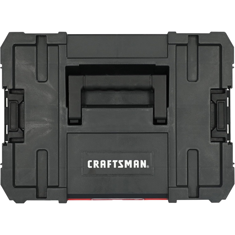 imageCRAFTSMAN VERSASTACK Tool Box 169 In Single Deep Drawer Plastic Tool Box Organizer Heavy Duty 165 Lb Load Capacity CMST17803