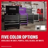 CRAFTSMAN Rolling Cart with Drawers, Full Bank Utility Cart, Six Soft-Close Drawers Tool Chest, Power Outlets, Side Tray, Heavy Duty Casters, 37 x 21 x 41 Inch, Red (CMSTUC06RB)(White)