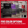 CRAFTSMAN Rolling Cart with Drawers, Full Bank Utility Cart, Six Soft-Close Drawers Tool Chest, Power Outlets, Side Tray, Heavy Duty Casters, 37 x 21 x 41 Inch, Red (CMSTUC06RB)(Black)