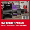 CRAFTSMAN Rolling Cart with Drawers, Full Bank Utility Cart, Six Soft-Close Drawers Tool Chest, Power Outlets, Side Tray, Heavy Duty Casters, 37 x 21 x 41 Inch, Red (CMSTUC06RB)(Gray)