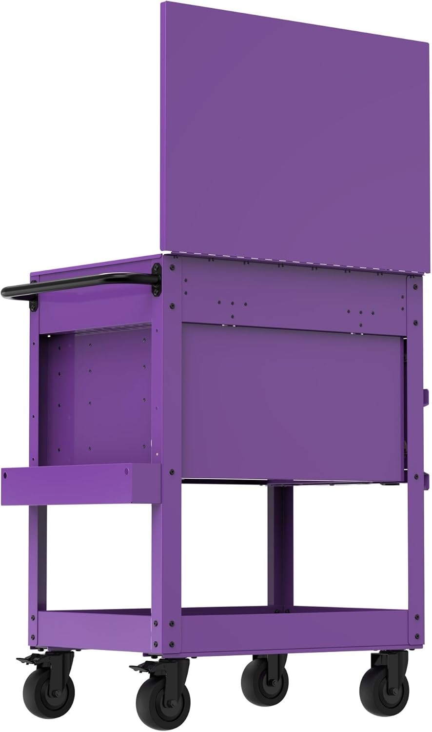 image:imageCRAFTSMAN Rolling Tool Chest with Drawers Tool Box with Wheels and 4 Drawers Power Outlets and USB Protective Liner Steel Utility Cart Storage Cabinet Supports up to 700 lbs White CMST98276WWPurple